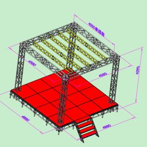 China 24x24 400mm 3metres table slide linear portable stage outdoor factory