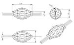 waterproof 1.44W Pixel Lights in KTV Hotel Bar Lighting 3D diamond light
