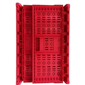 Foldable PE/PP Plastic Collapsing Crate Square Milk Bottles Storage Bins for