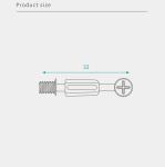 32mm Cold-Rolled Steel Minifix Connecting Bolts With Nylon Dowel, Furniture