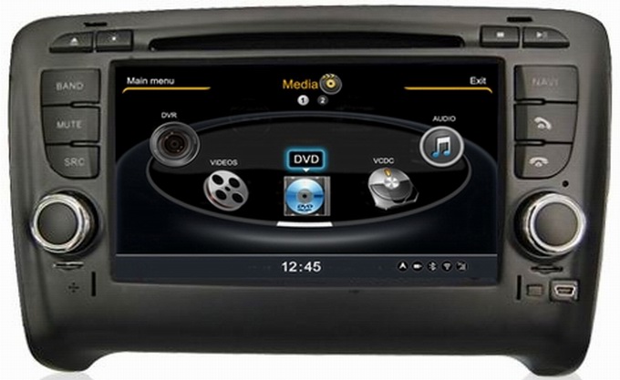 Ouchuangbo GPS Navigation 1G CPU 1080P 3G Host TV Audi TT 2006-2012 HD Screen S100 System DVR Video Player OCB-078C