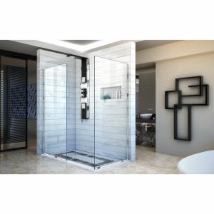 China U Channel Walk In Glass Shower Room Fixed Glass Panel Frameless factory