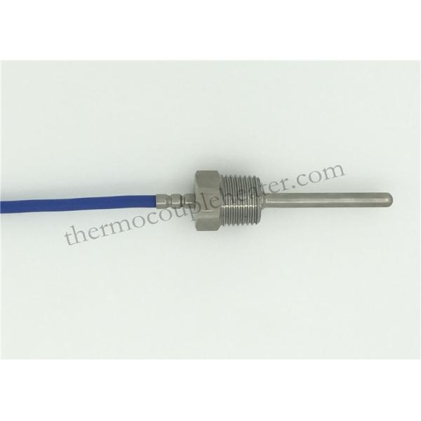 Portable Thermocouple RTD , Screw Type Silicon 3 Wire Pt100 Temperature Sensor