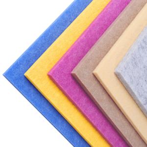 China Office Sound Absorbing Fireproof Acoustic Panels Board 12mm PET Acoustic Panels factory