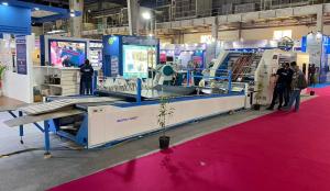 China 1650x1650mm High Speed Corrugated Cardboard Sheet To Sheet Laminating Machine factory