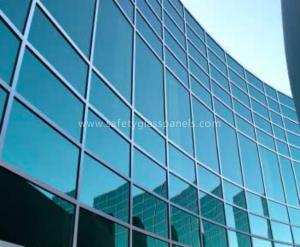 China Rectangle Clear Tempered Safety Glass 8mm , Heat Treated Glass Partition factory