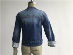 Popular Kids Denim Jacket / Collarless Medium Wash Denim Jacket TW78605