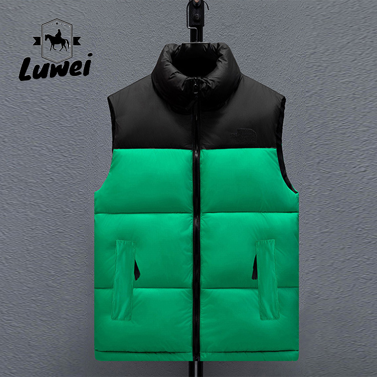 Winter Windproof Casual Stand Collar Mens Formal Utility Waistcoat Men Puffer Gilet Mens Fleece Gilets