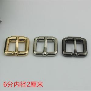 China Manufacturer Personalized Zinc Alloy 20 MM Gunmetal Color Handbag Roll Belt Buckle Design factory