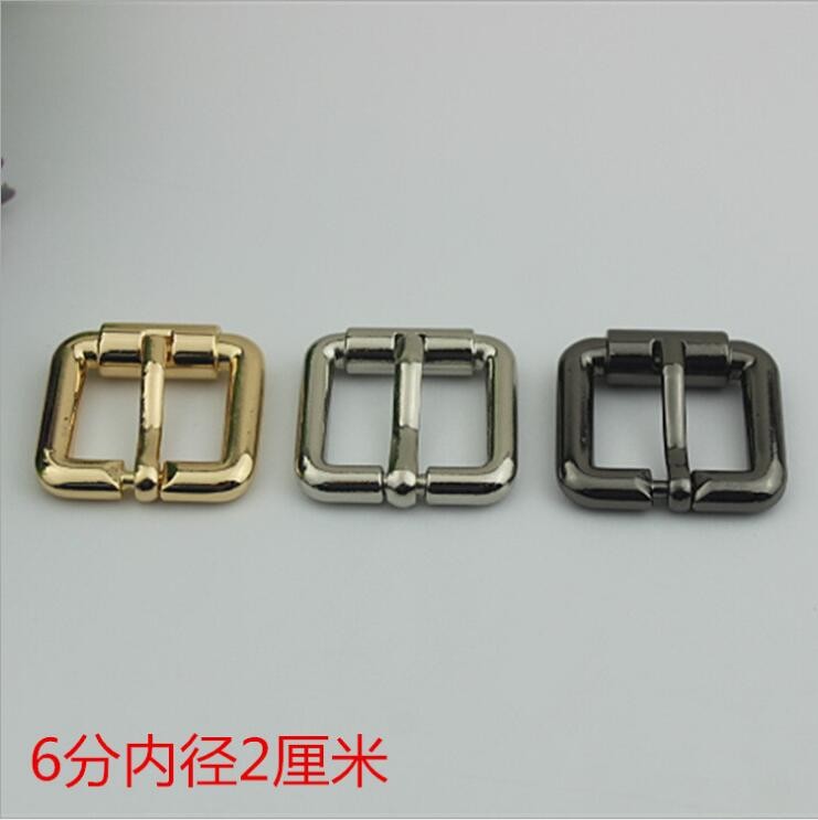 Manufacturer Personalized Zinc Alloy 20 MM Gunmetal Color Handbag Roll Belt Buckle Design