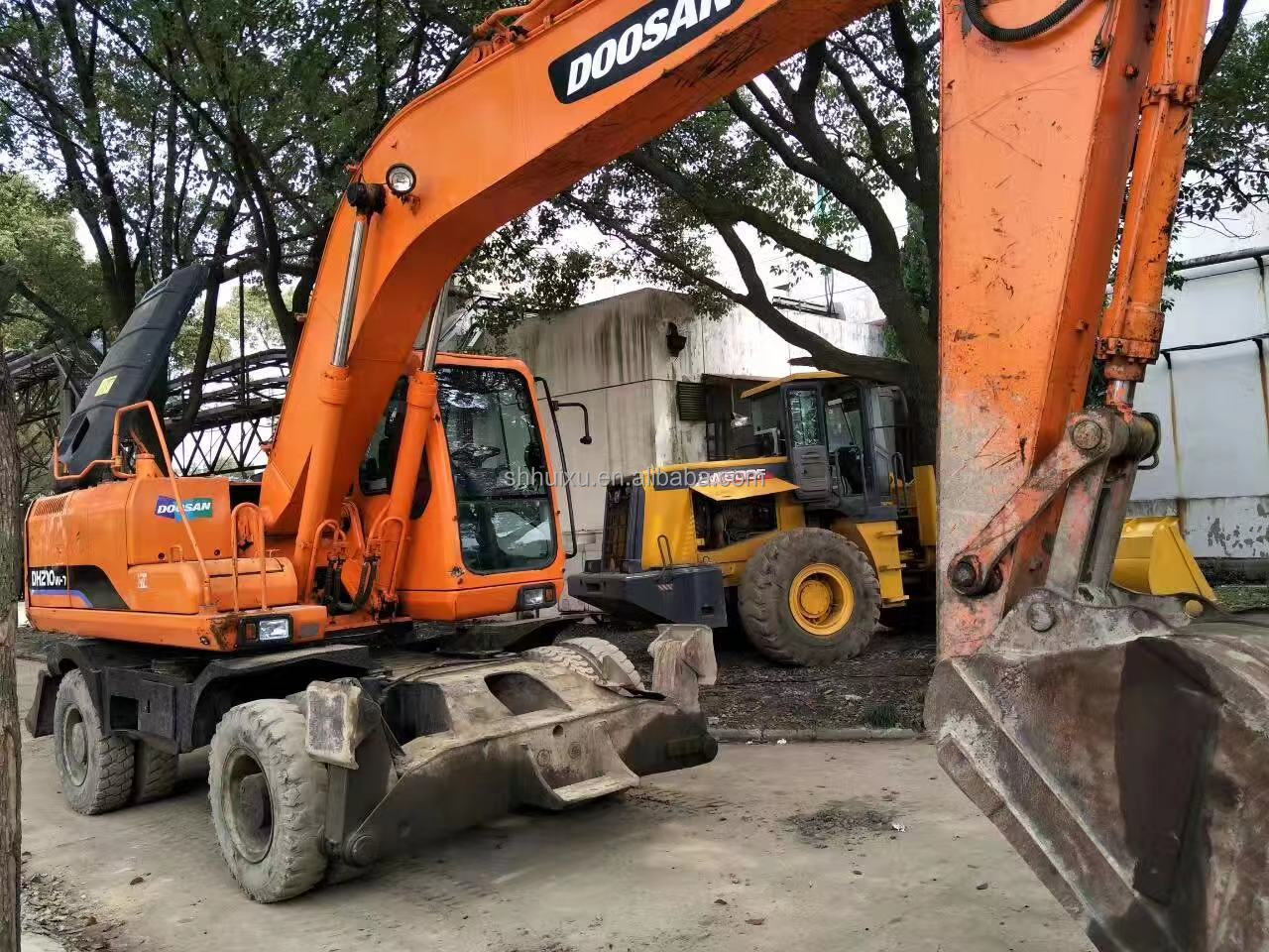 wheel excavator Doosan 210-7W second hand excavator