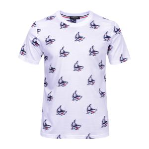 China Fashion Summer Casual Stylish Mens T Shirts Custom Printed Round Neck factory