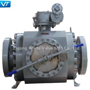 China 10'' 600LB Pigging Ball Valve Forged Steel Body Material A105 ENP factory