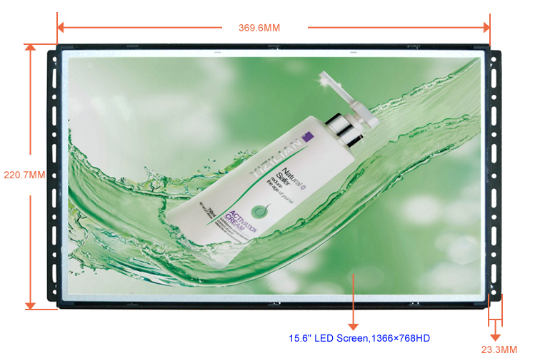 15.6 Inch LCD Android Tablet Open Frame For Built In / Integrated Casing