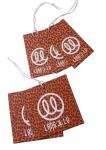Lanlu 800gsm Artpaper Matt Coat Clothing Hangtags White Strings For lady fashion
