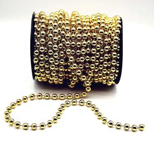 China 2.4mm Customized Colors Plastic Ball Chain Polished Finish for DIY Wedding factory