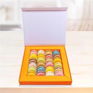 China Magnetic Close Rigid Cardboard Custom Paper Gift Macaron Box Packaging With Insert factory
