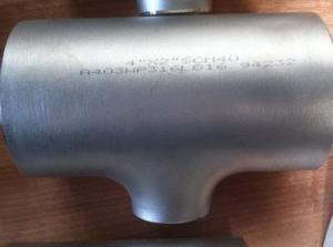 China ASTM A403 WPS33228 seamless tee factory
