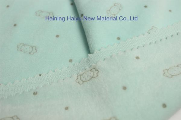 Warp Knitted Velour foil printed Carton Animal Minky Fabric for competitive
