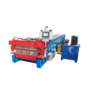 China Gi 1000mm Width 4kw Roof Sheet Rolling Machine on sale