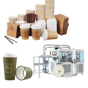 China Full Servo Automatic Tea Coffee Cup Making Machine 140-170 Pcs/Min factory