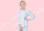 Premium Women'S Cotton Knit Pajama Sets Long Sleeve Long Pants Eco Friendly