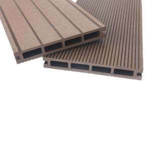 China Modern WPC Composite Decking Waterproof WPC Hollow Decking Above 18mm Thickness factory
