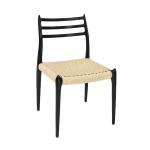 Nordic Modern Hand-woven Cord Wooden Dining Chair Made of Natural Solid Wood for