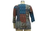 Stone Patterned Ladies Casual T Shirts Dressy Womens Tops 200gsm Fabric Weght