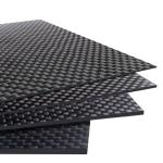 3K Rolled Carbon Fiber Sheets Board Plates: Black Gloss Plain Weave