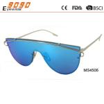 2017 fashion metal sunglasses with 100% UV protection lens, suitable for men and