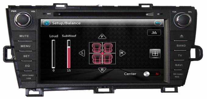 Ouchuangbo Car Radio GPS DVD Nav Multimedia Kit for Toyota Prius 2009-2013 (Right) OCB-8004RA
