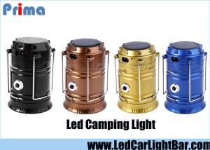 China 4W 350LM LED Camping Lights 6 X 3528 SMD Rechargeable Solar Collapsible factory