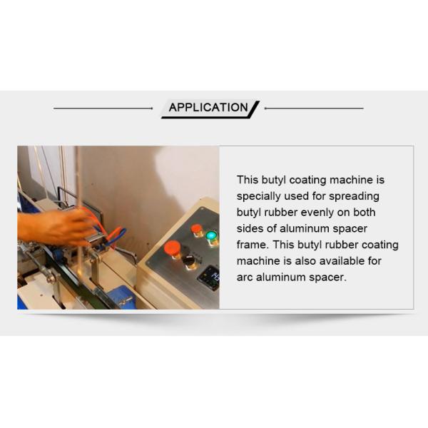 High Efficiency Insulating Glass Equipment , Butyl Rubber Coating Machine