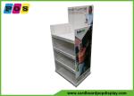 Multi Shelves Cardboard Product Displays , Shinny UV Vanish Shop Display Stands