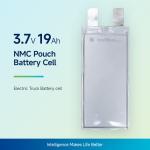 High Rate NMC Lithium Battery Cell 3.67V19Ah For Electric Light / Heavy Duty
