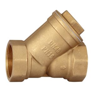 China 1/2 1/4 3/4 1 inch Brass Non Return Water Check Valve With Y Strainer Filter on sale