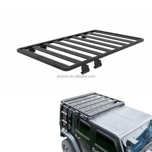 China Jeep Wrangler JK 2 Door Roof Rack Silver Black Rooftop Cargo Luggage Carrier from Stock factory