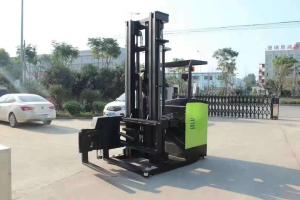 China Powered Reach Lift Forklift / Counterbalance Reach Truck Pu Solid Tire Custom Color factory