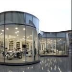 Commercial Sgp Laminated Glass Hot Bending For Pavilion Facade