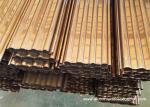 Wood Grain Aluminium Rolling Shutter Door Profiles Electrophoresis Champagne