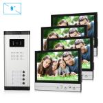 4 Wire Intercom Video Door Lock System Entry DC 15V 1000TVL Camera
