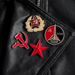 Custom Enamel Military Cap Badges Lapel Pins Metal Band Pins Pentagram