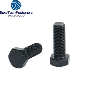 China Black Bolt Din 933 Hexagon Head Screws Nut M10x20 M12 X 40 M16x1 5 M6x12 Full Thread Fine Thread factory
