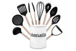 CIQ Certified Nylon Kitchen Tool Set , Scratchless Nylon Utensil Set