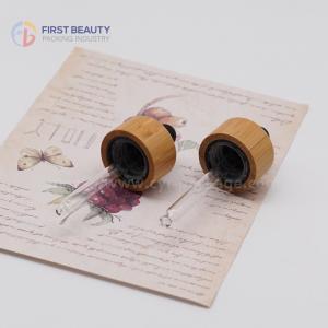 China Engraved Logo Bamboo Dropper 20/400 Child Resistant With Bamboo Sheathed factory
