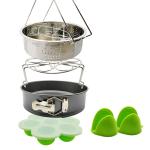 Best Product Wholesale Pot Accessories Set 10 Pcs Silicone Steamer Basket, Egg
