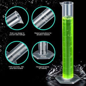 Plastic Graduated Cylinders& Plastic Beakers, Plastic Graduated Cylinders 10ml