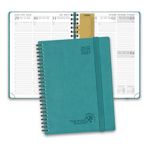 China Weekly Planner 100GSM Ivory Paper And Vegan Leather For 2023-2023 In Donau Blue factory