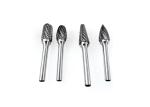 Shank 6.35mm Tungsten Carbide Bur For Cutting Metal